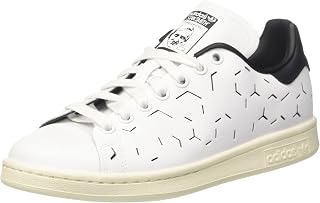 Adidas Originals Women's Stan Smith W Running Shoe, White Ftwr White Black, 4 UK