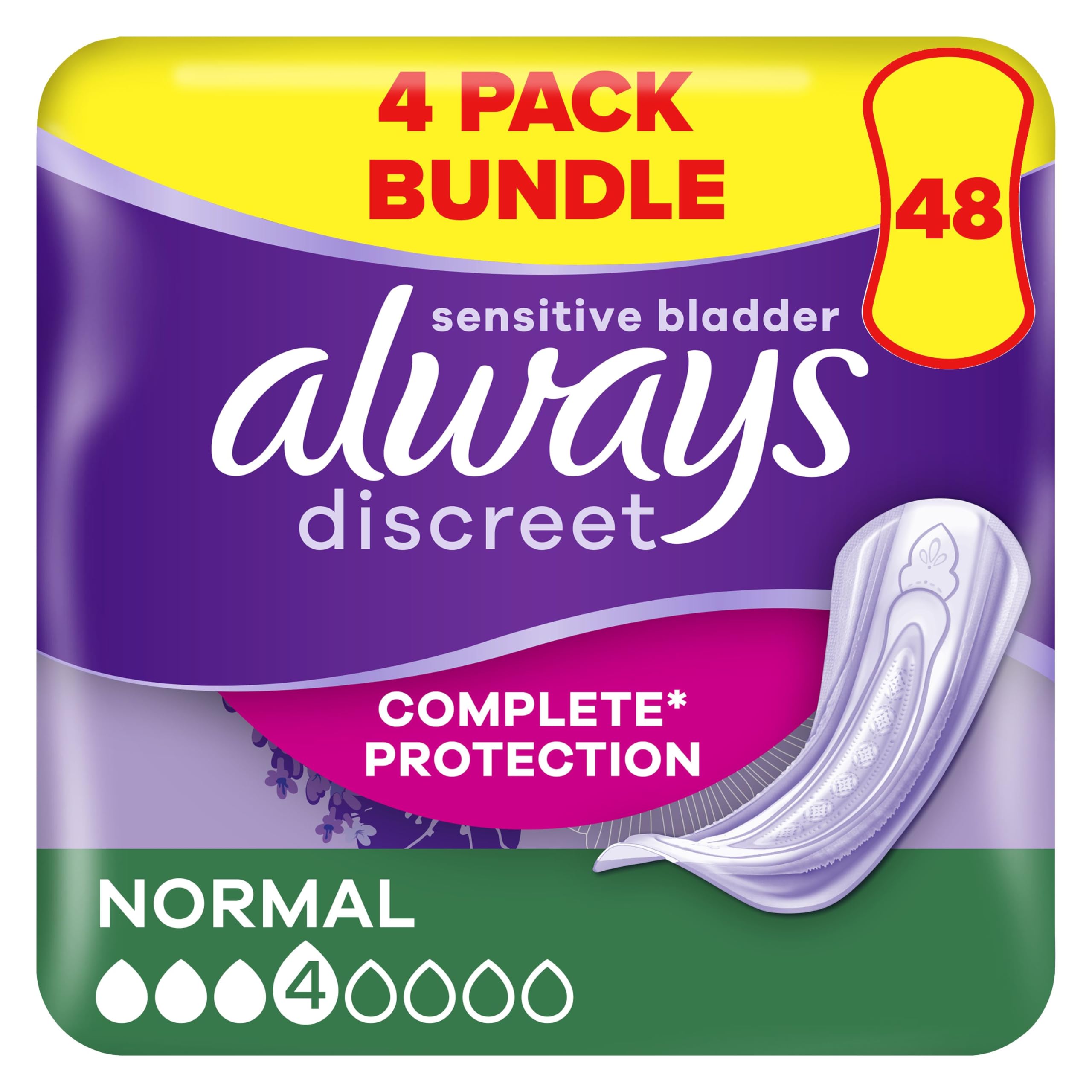 Always Discreet Incontinence Pads Normal 12CTX4