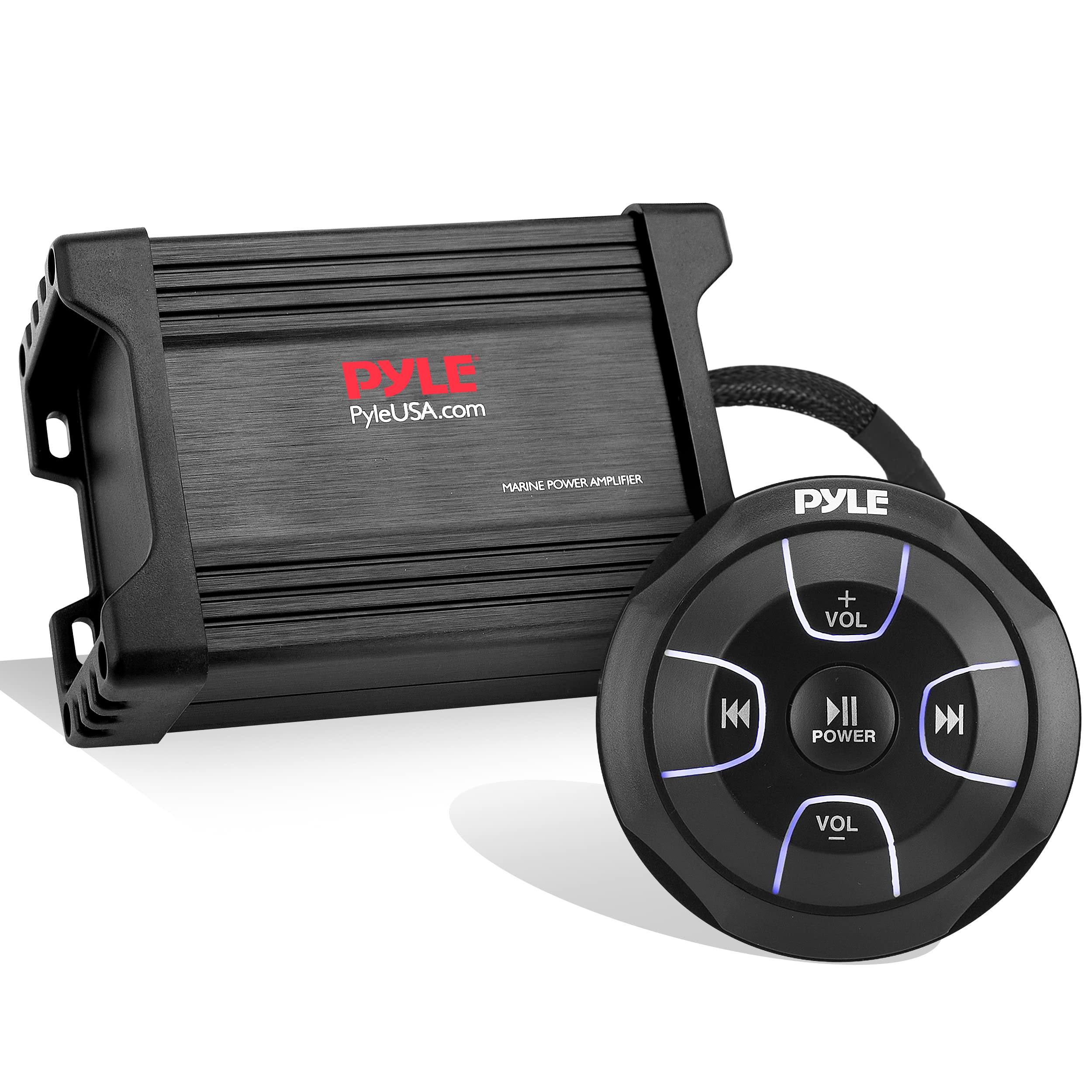 Pyle Waterproof Bluetooth Marine Amplifier Receiver - Weatherproof 2 Channel Wir