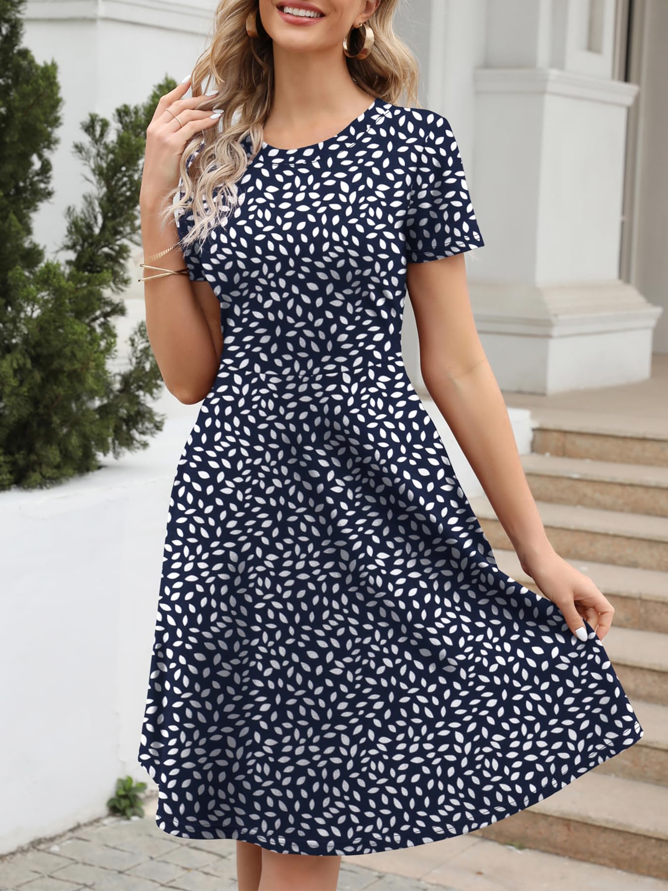 Women's Summer Elegant Short Sleeve Vintage Office Professional Business Casual 