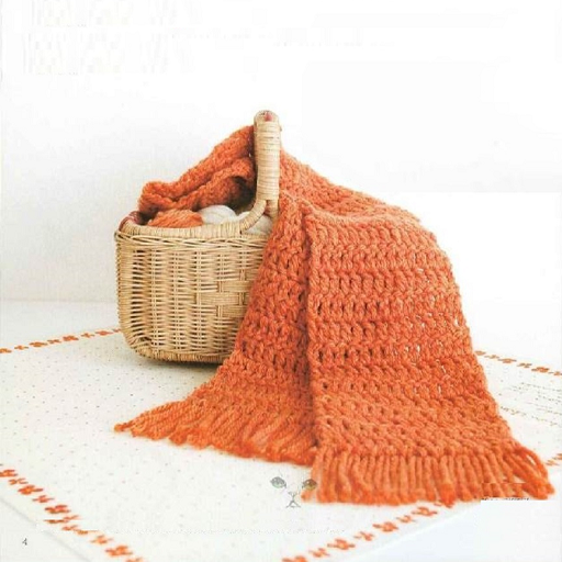 Crochet Scarf along with Symbolic patterns