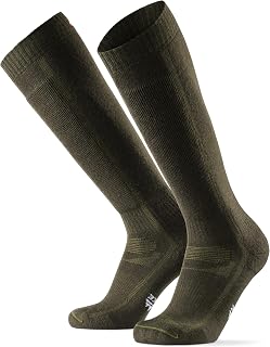 DANISH ENDURANCE Ski Socks, Snowboarding, Climbing, Merino Wool, Outdoor, Alpine Thermal, Performance, Warmth, Shin Pad, Blister Prevention, Antibacterial, Deodorizing, Breathable, Men's, Women's, 1