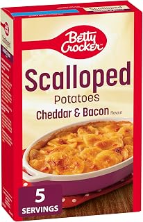 Betty Crocker Cheddar and Bacon Scalloped Potatoes, 148 Grams package of Scalloped Potatoes