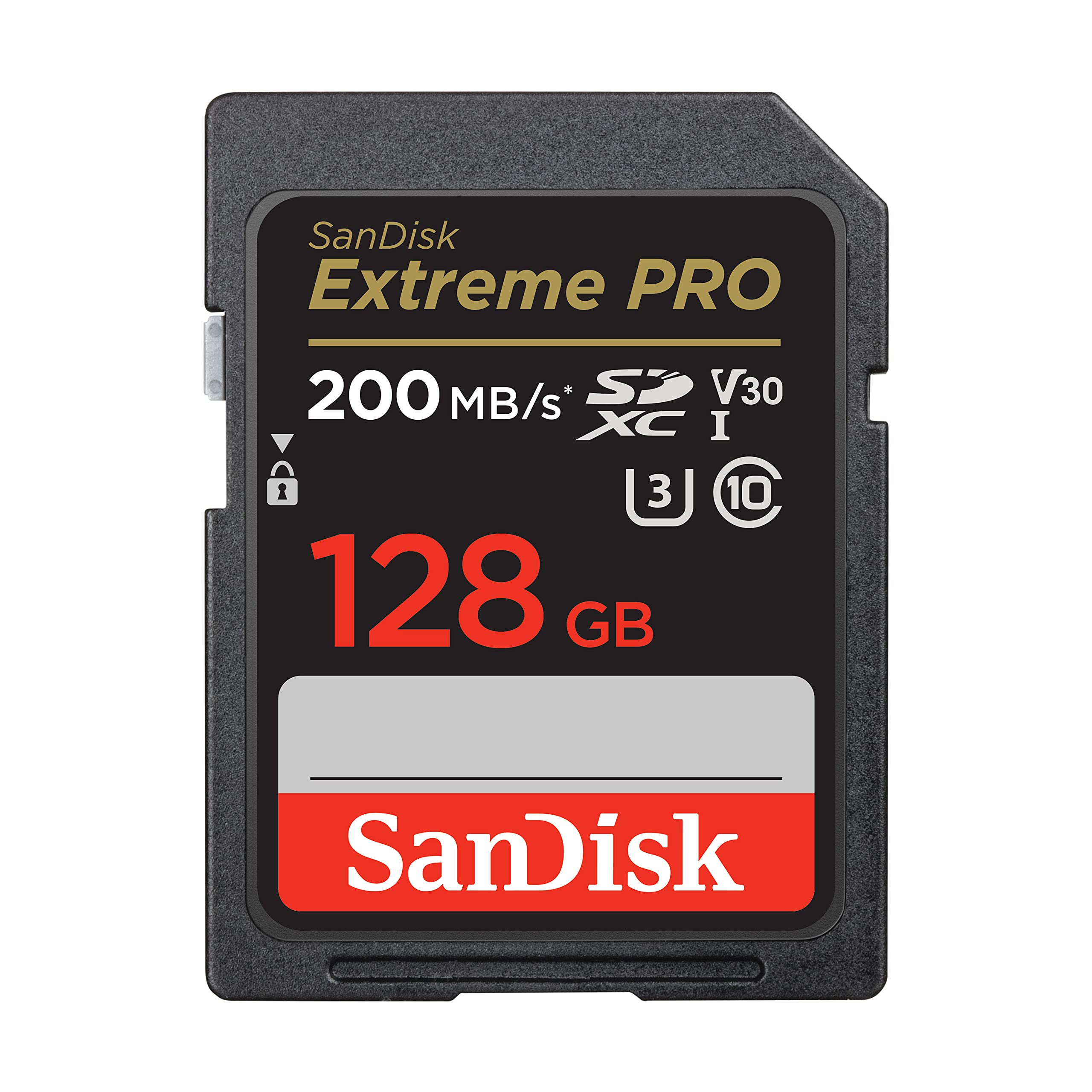 SanDisk 128GB Extreme PRO SDXC Card + RescuePRO Deluxe, up to 200MB/s, UHS-I, Cl