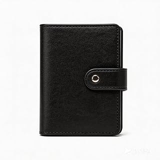 Credit card holder and business card holder, each SD card holder has 64 card organizer and credit card holder for both men and women, Black
