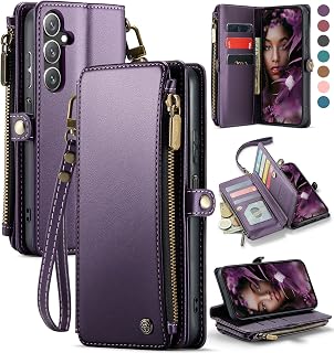 Defencase for Samsung Galaxy A13 5G Wallet Case with Card Holder, Purple