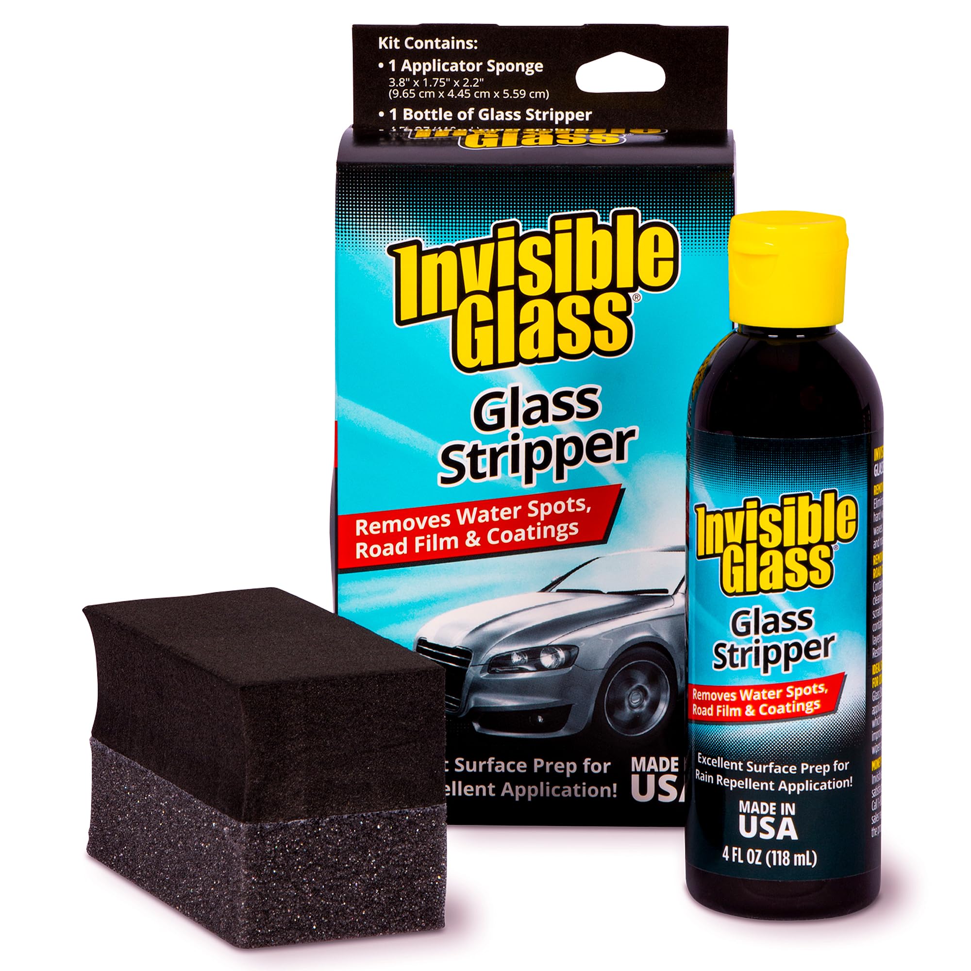 Invisible Glass Stripper Water Spot Remover, 4 fl oz, 91411 | Cerium oxide winds