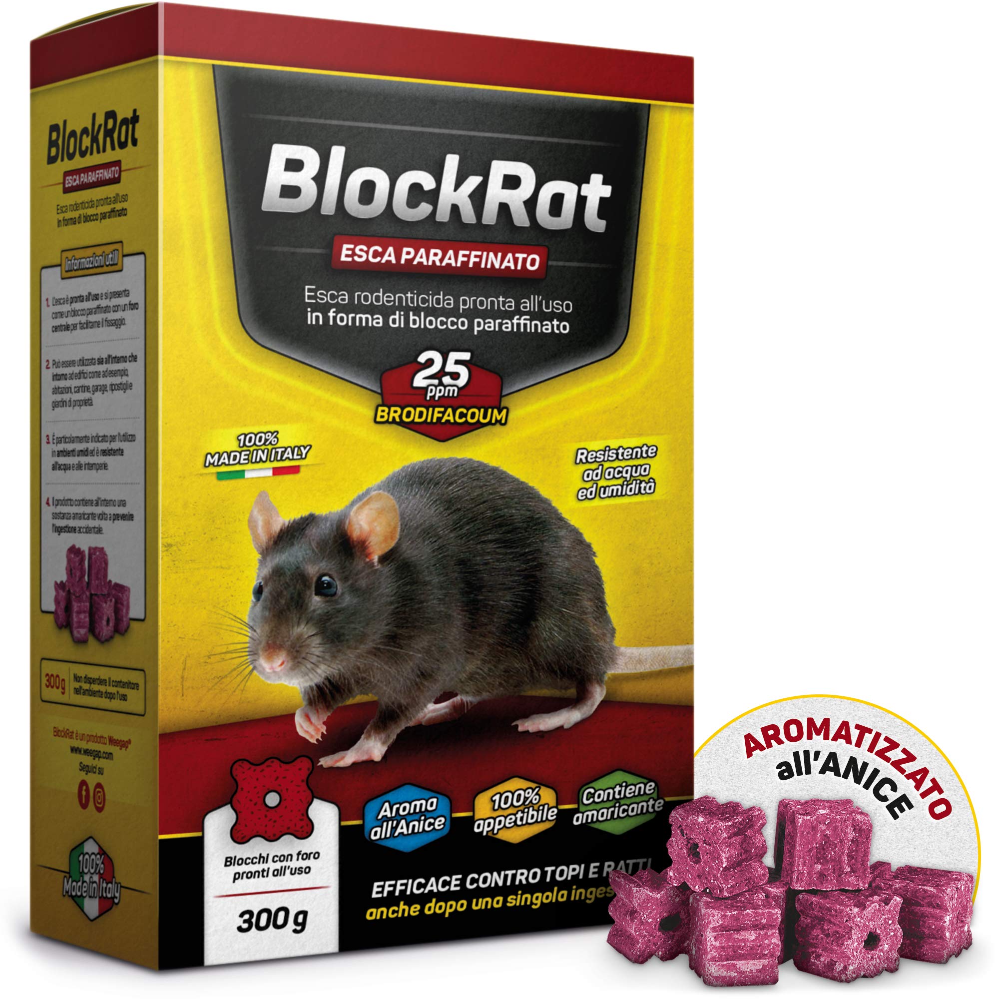 Poison for Mice and Rats, Professional Powerful Ratticide Bait, Novelty Anise Ar