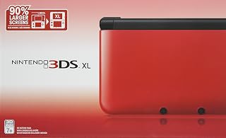 Nintendo 3DS XL - Red/Black (Renewed)