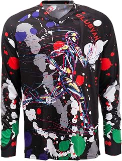 JPOJPO Men's Cycling Jersey MTB Downhill Shirt Long Sleeve Motorcycle Breathable S-4XL