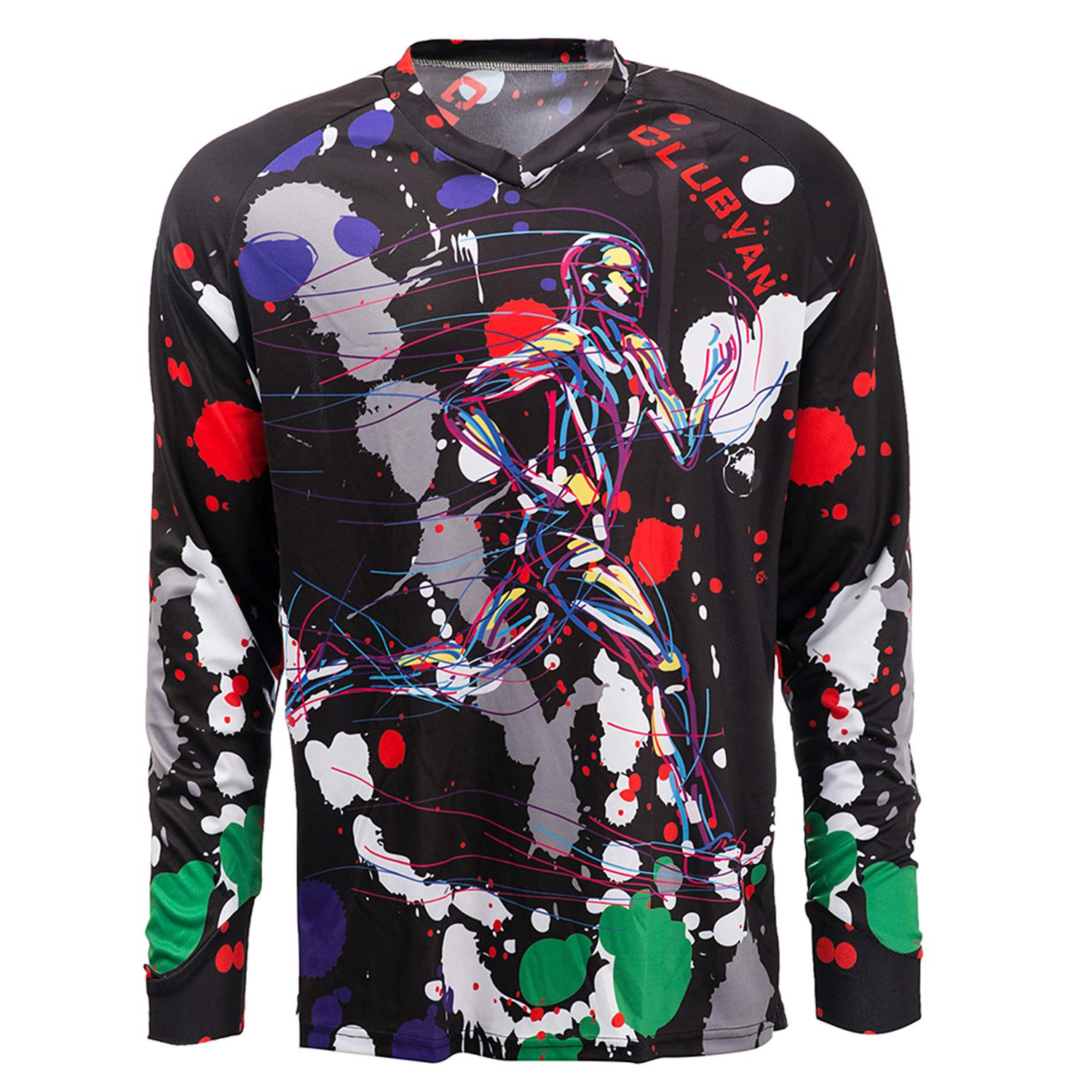 JPOJPO Men's Cycling Jersey MTB Downhill Shirt Long Sleeve Motorcycle Breathable