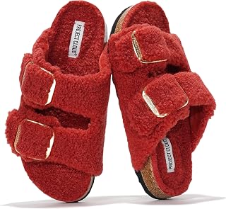 Project Cloud 100% Genuine Leather Cork Footbed Sandals Women Womens Slides