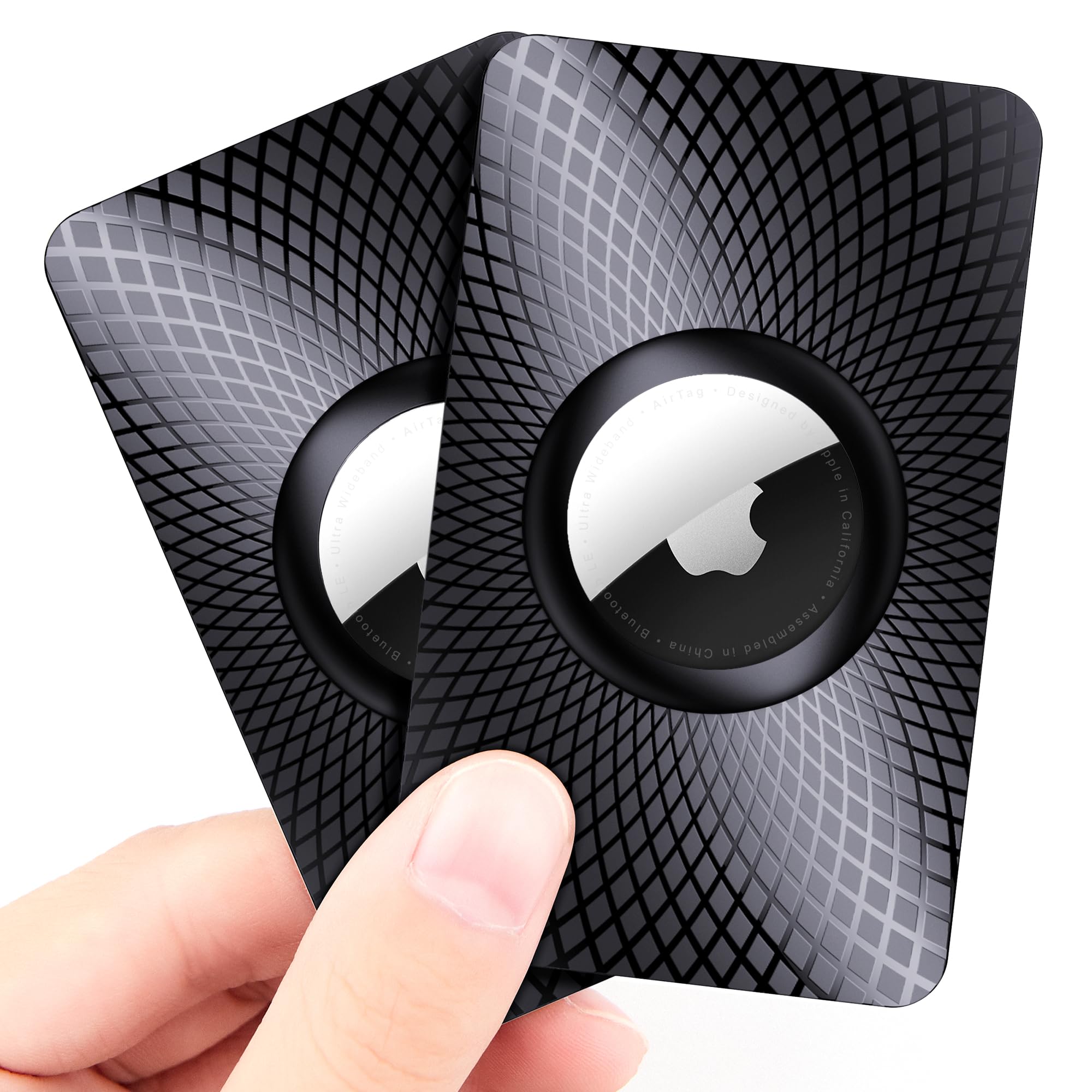 GOCII for Airtag Wallet Holder 2 Pack,Ultra Thin Card Case for Apple Airtag,Airt