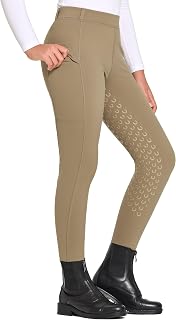 FitsT4 Sports Kids Winter Fleece Lined Riding Breeches Girls Riding Pants