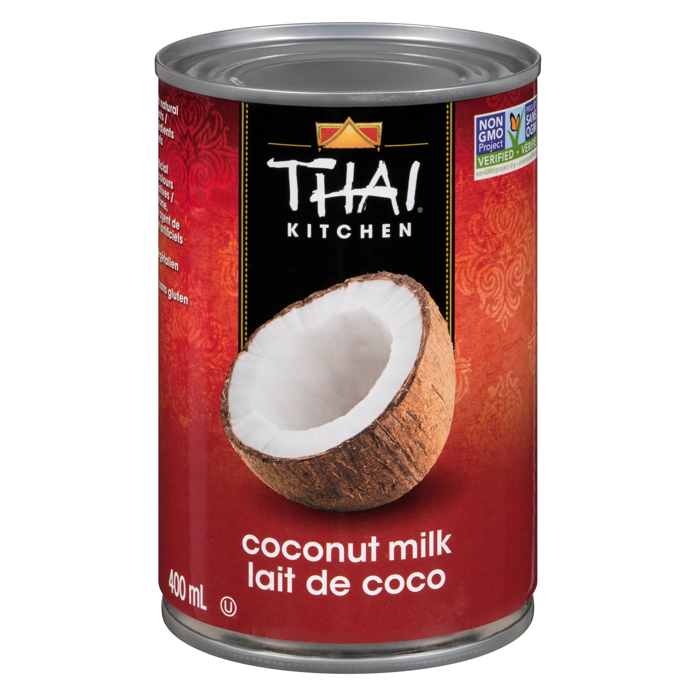 Thai Kitchen Coconut Milk, Unsweetened, 400 mL x 12 | Non-Dairy Milk Substitute,