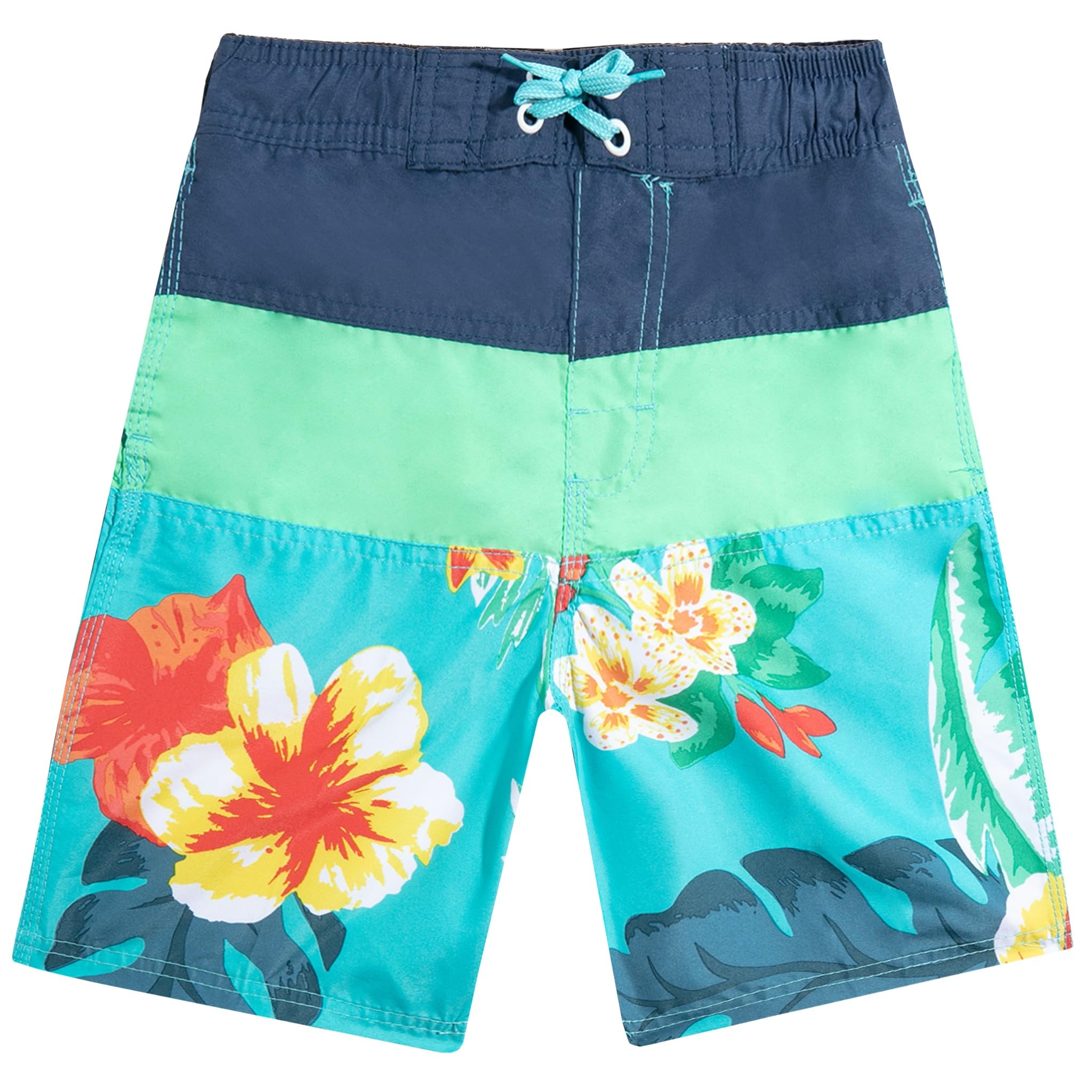 Kanu Surf Boys' Viper Quick Dry UPF 50+ Beach Swim Trunk, Koloa Aqua, 8