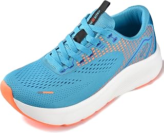 JACKSHIBO Mens Arch Support Shoes Wide Width Trainers Running Walking Athletic Tennis Orthopedic Plantar Fasciitis Workout Thick Sole