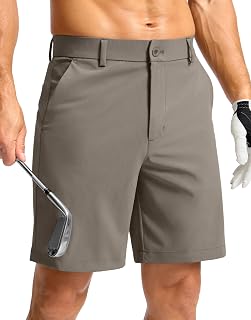 Soothfeel Men's Casual Shorts 7"/ 9" /11" Golf Shorts for Men Flat Front Dress Work Clothing Lightweight with 3 Pockets