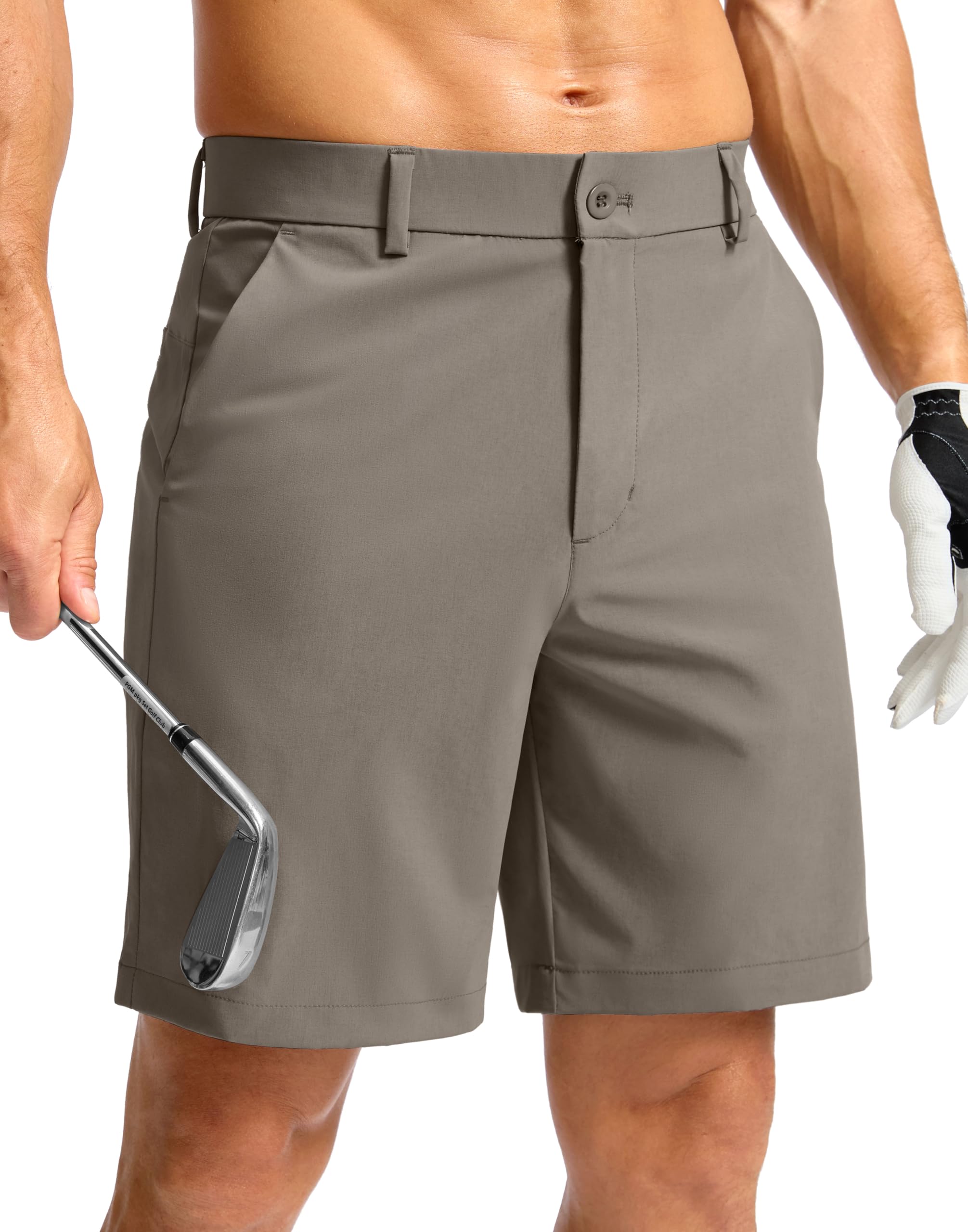 Soothfeel Men's Casual Shorts 7"/ 9" /11" Golf Shorts for Men Flat Front Dress W