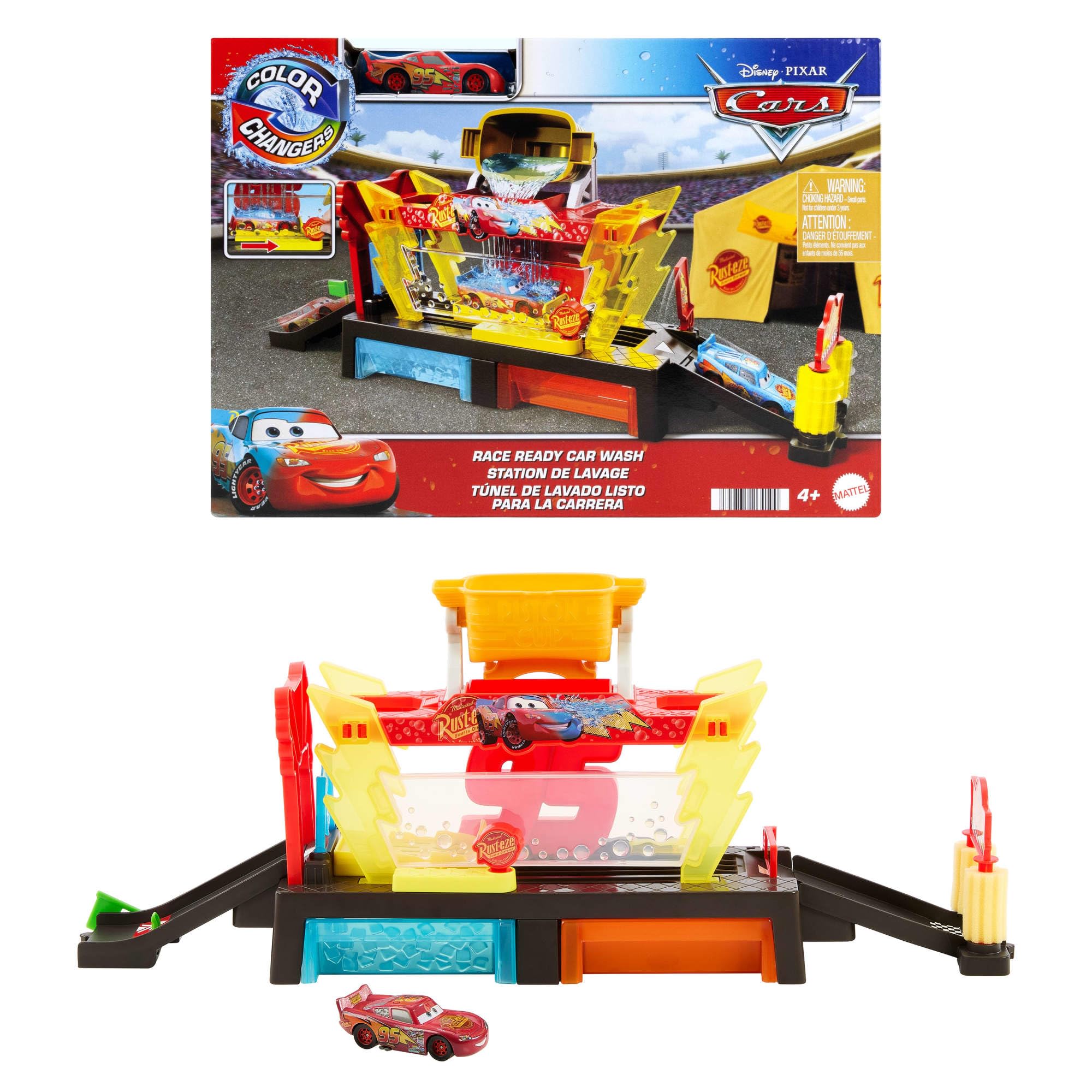 ​Mattel Disney and Pixar Cars Color Changers Car Wash Playset | Includes Color C