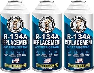 HVAC Guys AC Refrigerant R134a Replacement - Eco-Friendly, 100% Natural Hydrocarbon Gas - R-134a Replacement for use in a 6-Ounce self-Sealing Container