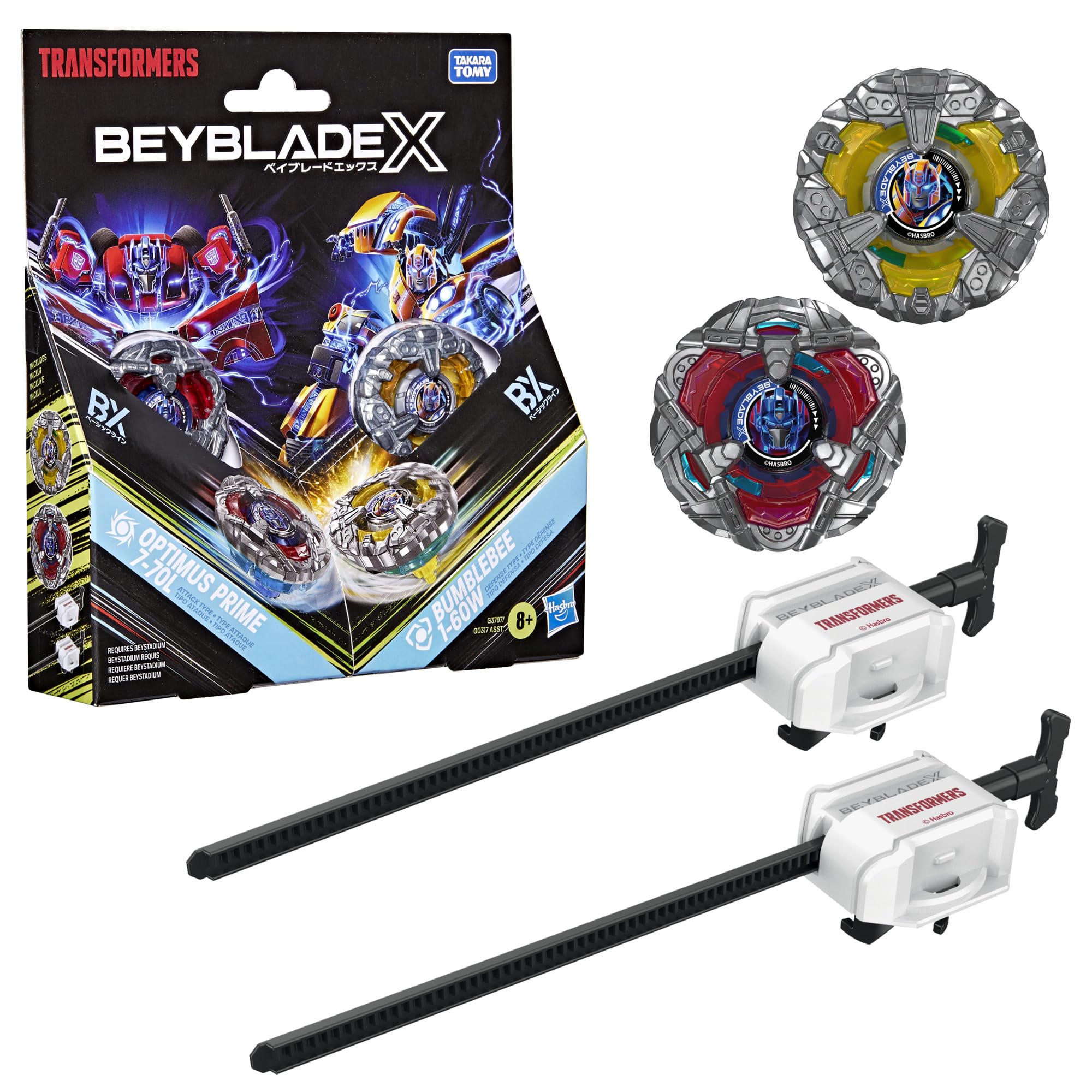 Beyblade X and Transformers Collab | Optimus Prime 7-70L & Bumblebee 1-60W