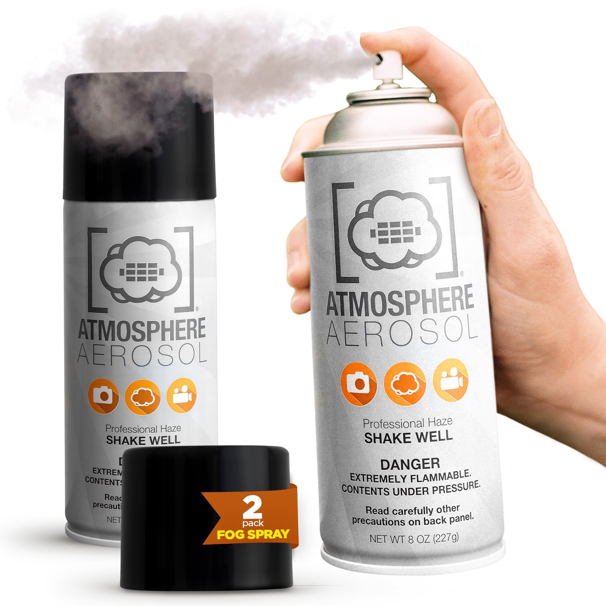 2 Pack Atmosphere Aerosol Haze/Fog Spray for Photography - Safe & Portable Mini 