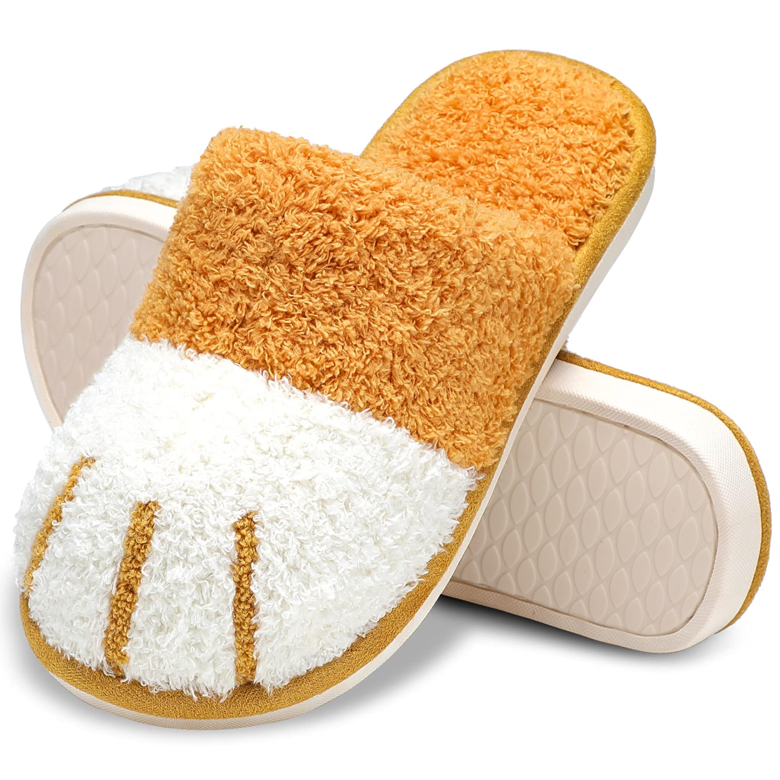 MAXTOP Animal Slippers Cute Ladies Soft Plush Cat Paw with Cozy Memory Foam Slip