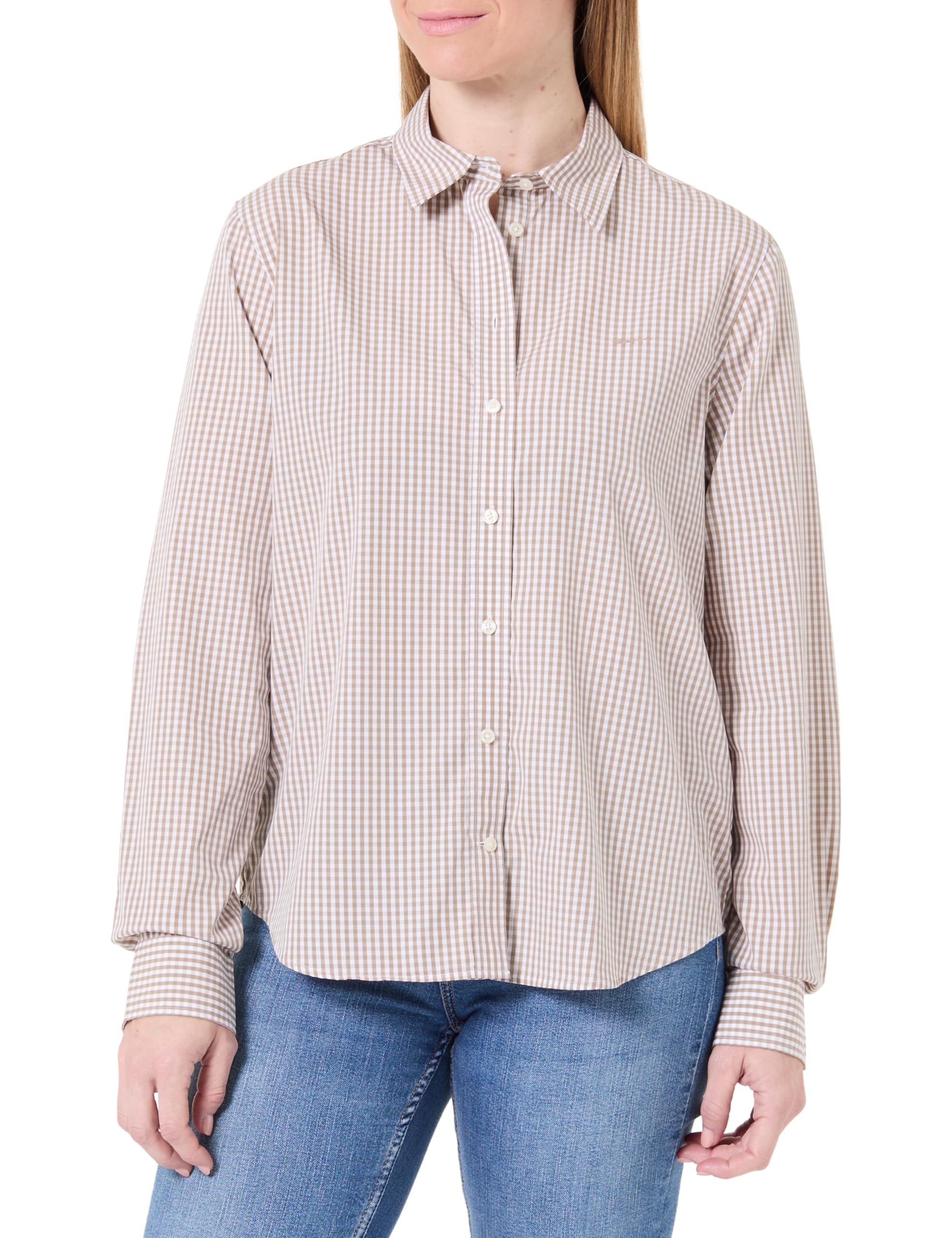 GANT Reg Poplin Gingham Shirt Blouses Women