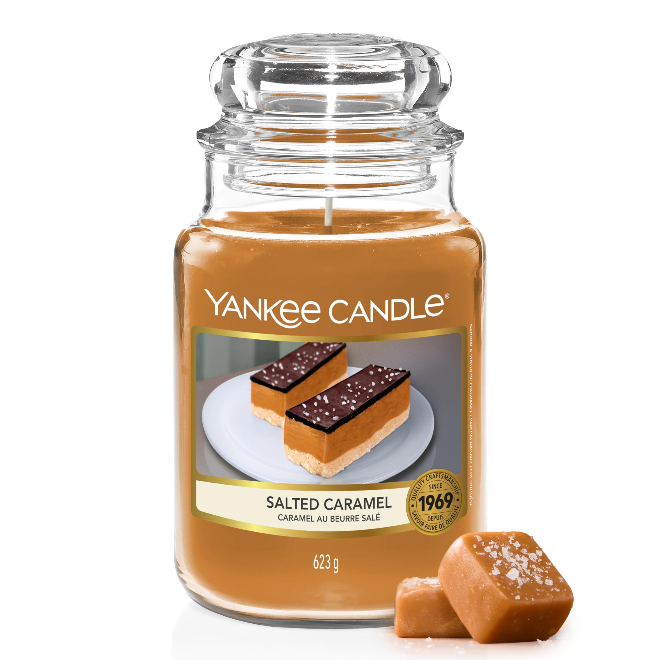 Yankee Candle Scented Candle | Salted Caramel Large Jar | Long Burning Candles: 
