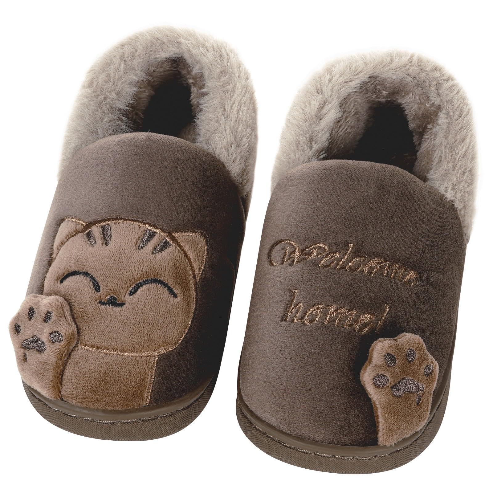 Sisttke Children's Winter Slippers House Slippers for Women and Men