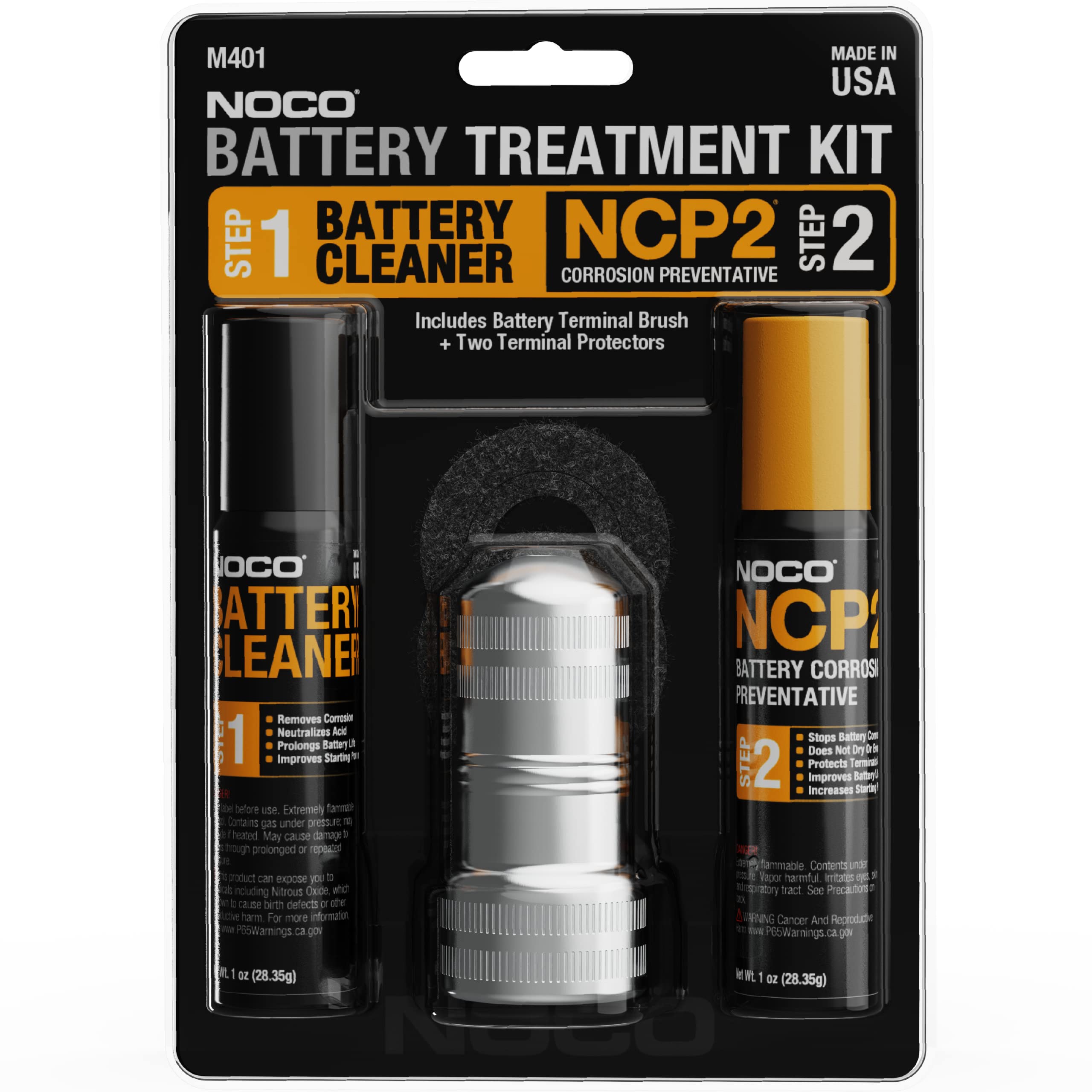 NOCO NCP2 M401 Battery Terminal Cleaner and Protector Kit with Brush | Clean and