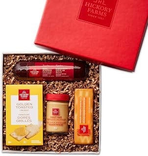 Hickory Farms Beef Hickory Selection Gift Box | Small Gift Box | Meat & Cheese Sampler | Gourmet Food Gift Basket Perfect For Family, Birthday, Sympathy, Congratulations Gifts, Retirement, Thinking of You, Business and Corporate Gifts
