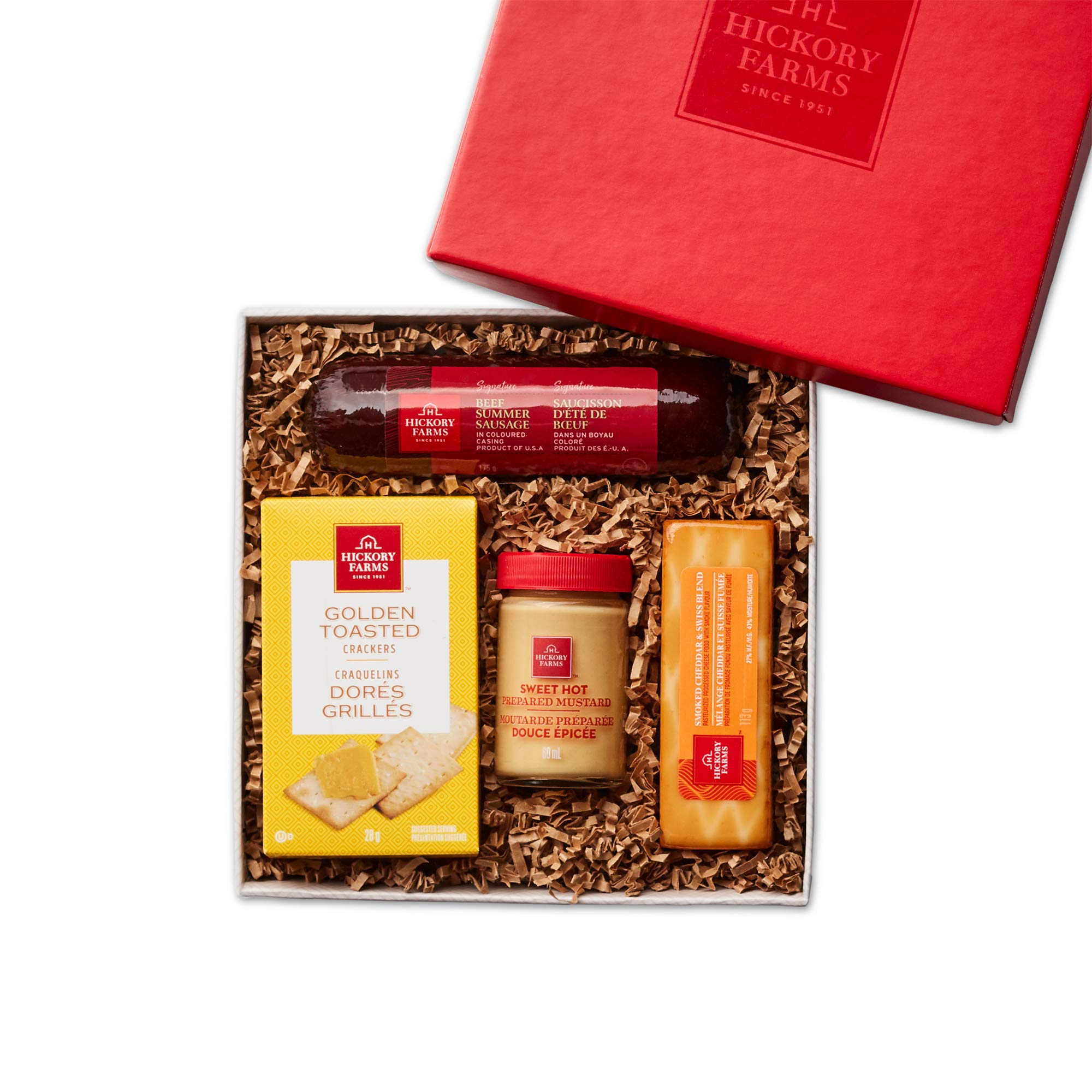 Hickory Farms Beef Hickory Selection Gift Box | Small Gift Box | Meat & Cheese S