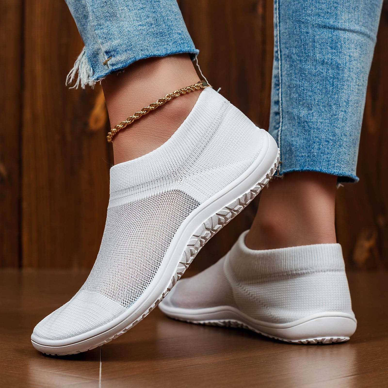 Women's Walking Shoes Barefoot Shoes Minimalist Slip-on Sneakers Outdoor Slipper