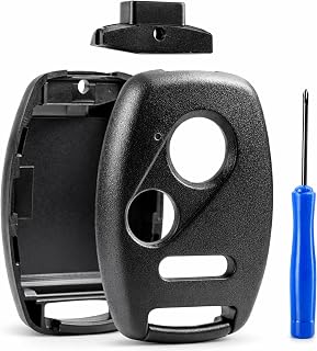 USA Remote CUTTING NOT REQUIRED - Key Fob Keyless Entry Remote Shell Case &amp; Pad fits Honda Accord/Civic/CR-V/Fit/Odyssey/Pilot/Ridgeline/CR-Z