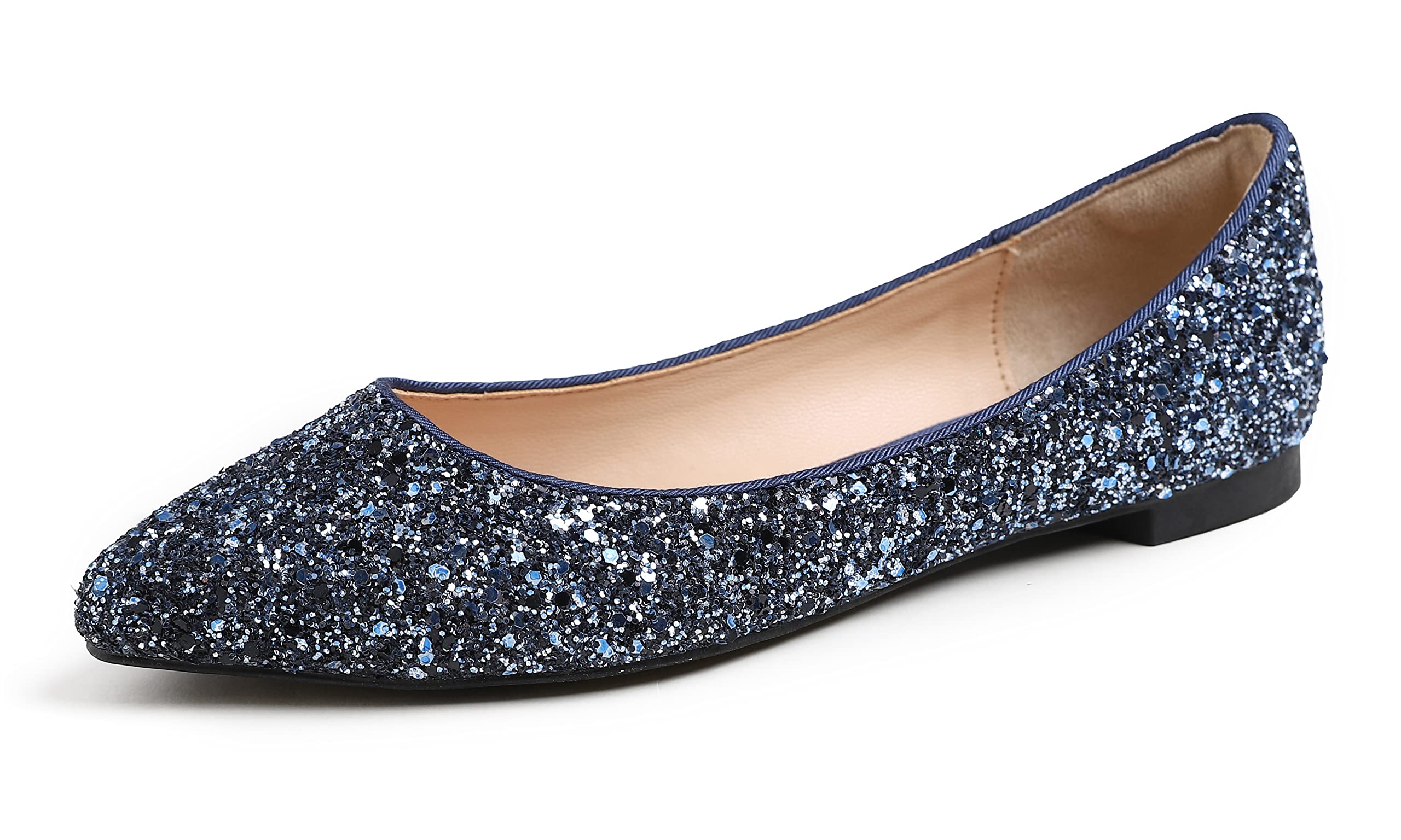 Feversole Ballerina in Paillettes Luccicanti Colorata con Cuscino in Memory Foam