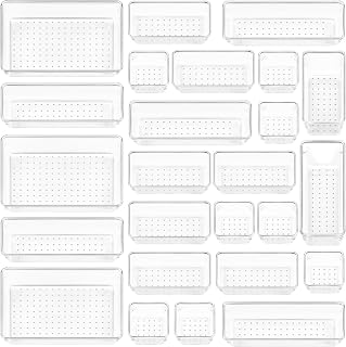 Vtopmart Set of 25 Drawer Organisers, 4 Sizes for Makeup, Bathroom, Office