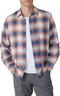 Wrangler Authentics Men's Cloud Flannel Woven Shirt with Button-Down Collar (Pack of 1)