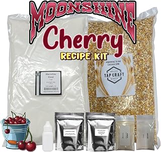 Tapcraft – Complete Cherry Moonshine Mash Recipe Kit – DIY Cherry Moonshine Making at Home – Perfect Gifts for Him & Her – Make Your Own Moonshine – Home Distilling Kit