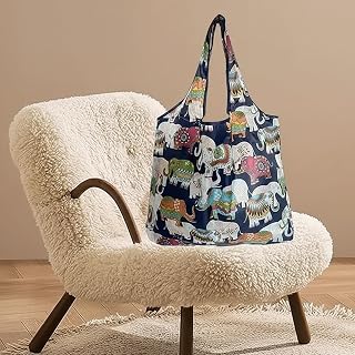 1 x Reusable Shopping Bag Folding pockets Eco-friendly Grocery Tote Bag Waterproof and machine washable Compact recycle bag Daily groceries, travel supplies, groceries, and storage