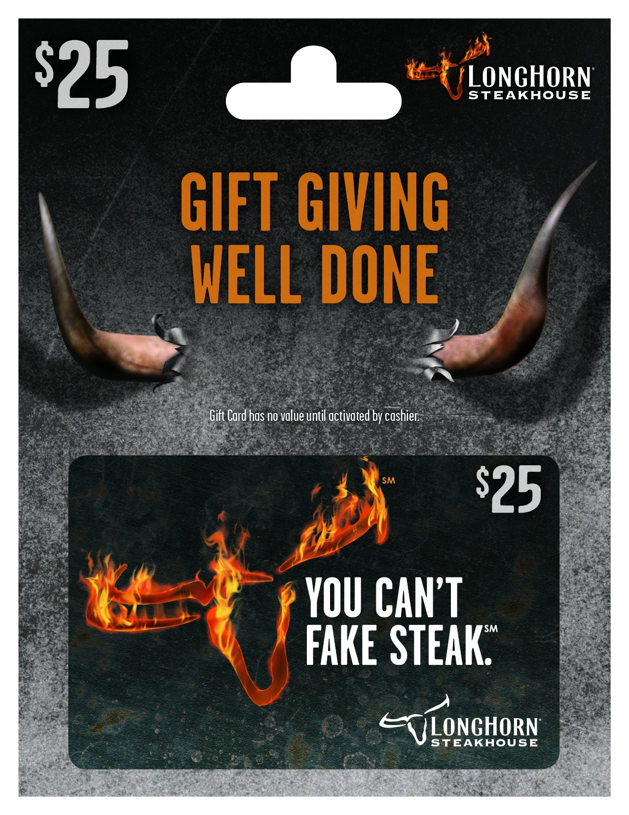 Longhorn Steakhouse Physical Gift Card | Traditional - $25