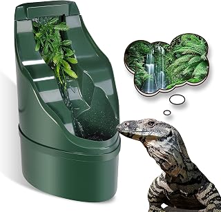 NEPTONION Reptile Chameleon Cantina Drinking Fountain Water dripper Comes with Feeding Tongs and Frosted Tweezer for Amphibians Insects Lizard Turtle Snake Spider Frog Gecko