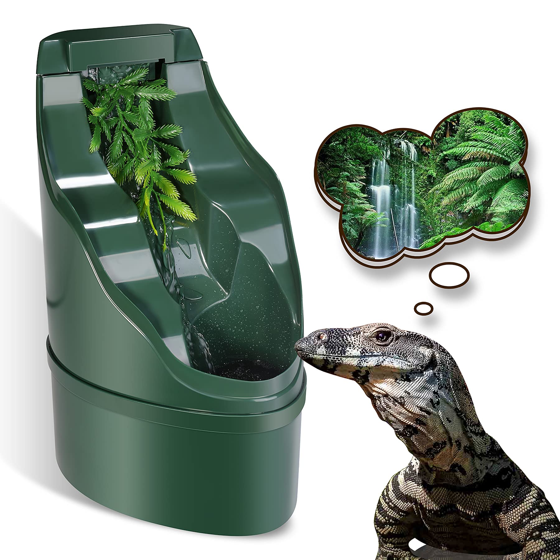 NEPTONION Reptile Chameleon Cantina Drinking Fountain Water dripper Comes with F