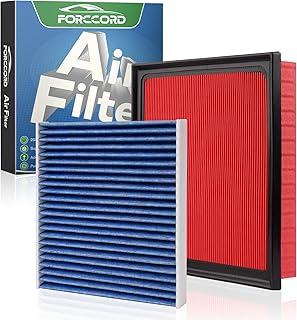 Cabin & Engine Air Filter Kit for Toyota RAV4 2019-2025, Camry 2018-2024 | Highlander 2020-2026, Avalon 2019-2022, ES350 2019-2025 Replace#CF12157 CA12377 (Not Hybrid!), Activated Carbon Cabin Filter