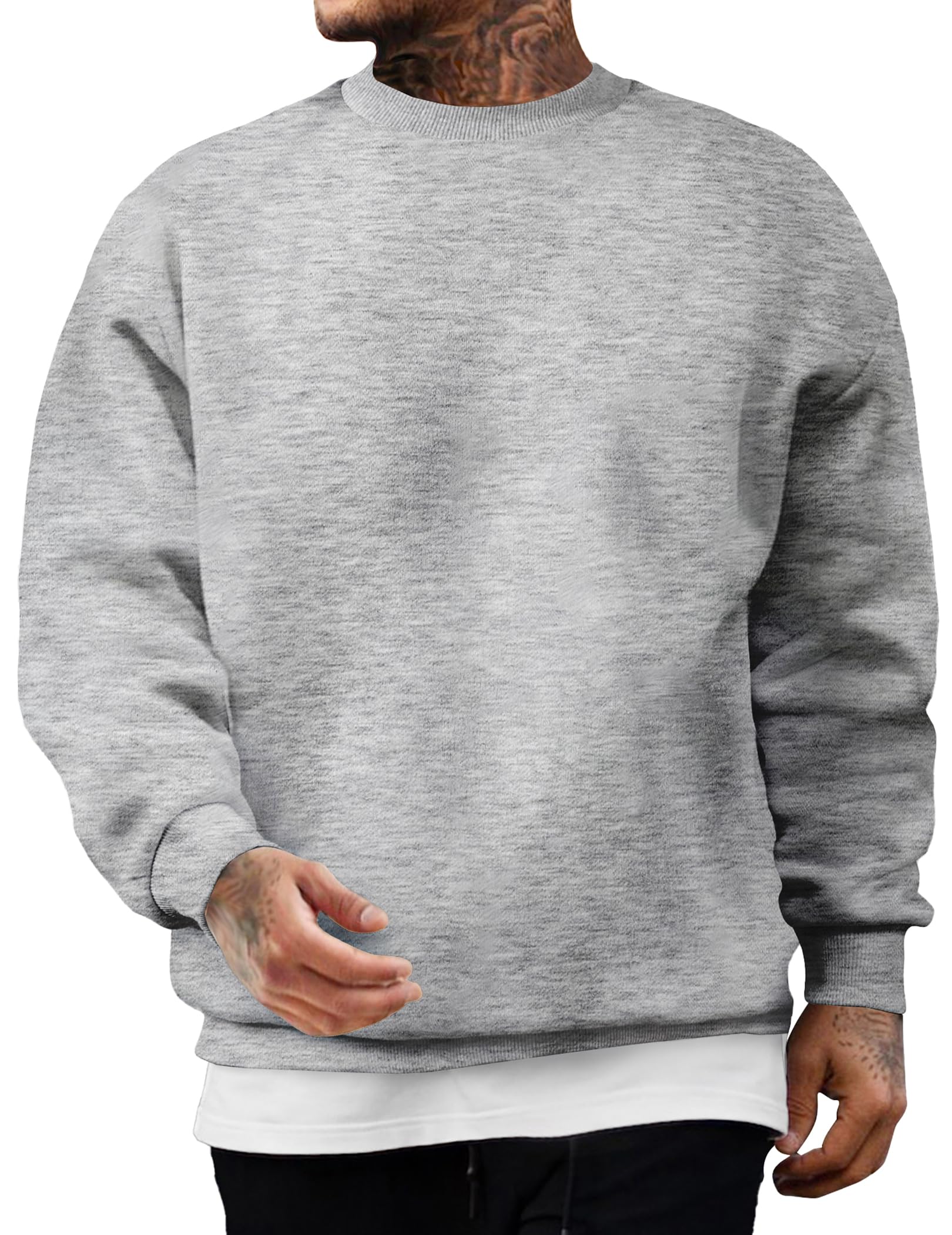JMIERR Men's Hooded Sweatshirt Leisure Sweater Pockets 2024 Winter Warm Long Sle