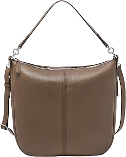 Fossil Women's Jolie Leather Hobo Bag, Neutral Woven