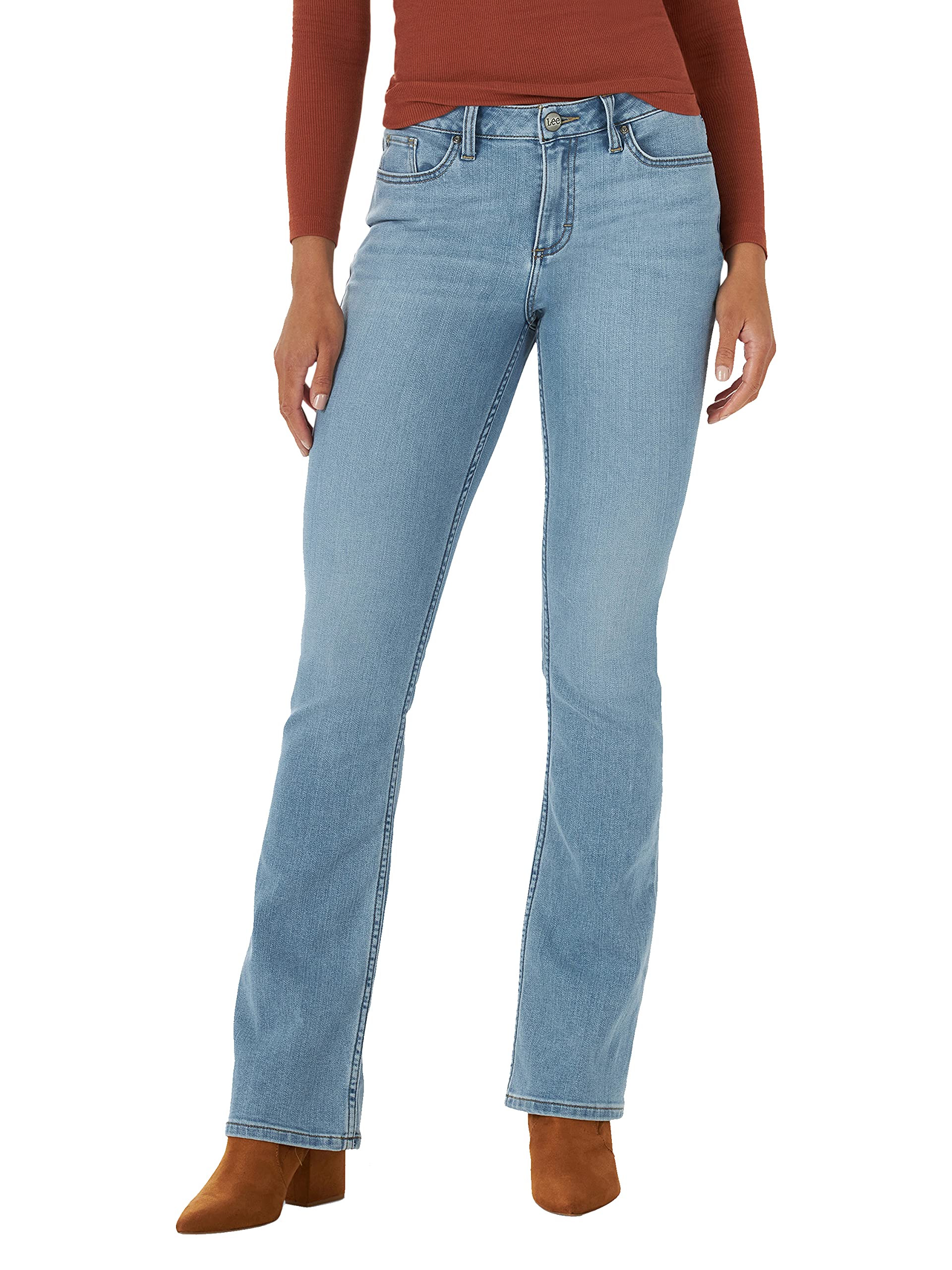 Lee Legendary Women's Plus Size Mid Waist Bootcut Jeans