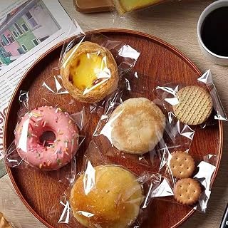 100 Clear Gift Bags, Ideal for Cake and Snack Packaging, Perfect for Gifting and Special Occasions