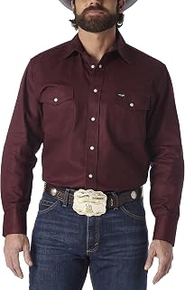 Wrangler Men's Authentic Cowboy Cut Western Work Long Sleeve Shirt